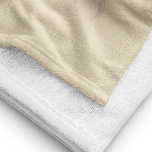 Towel - Bee & Flower Checkerboard Design