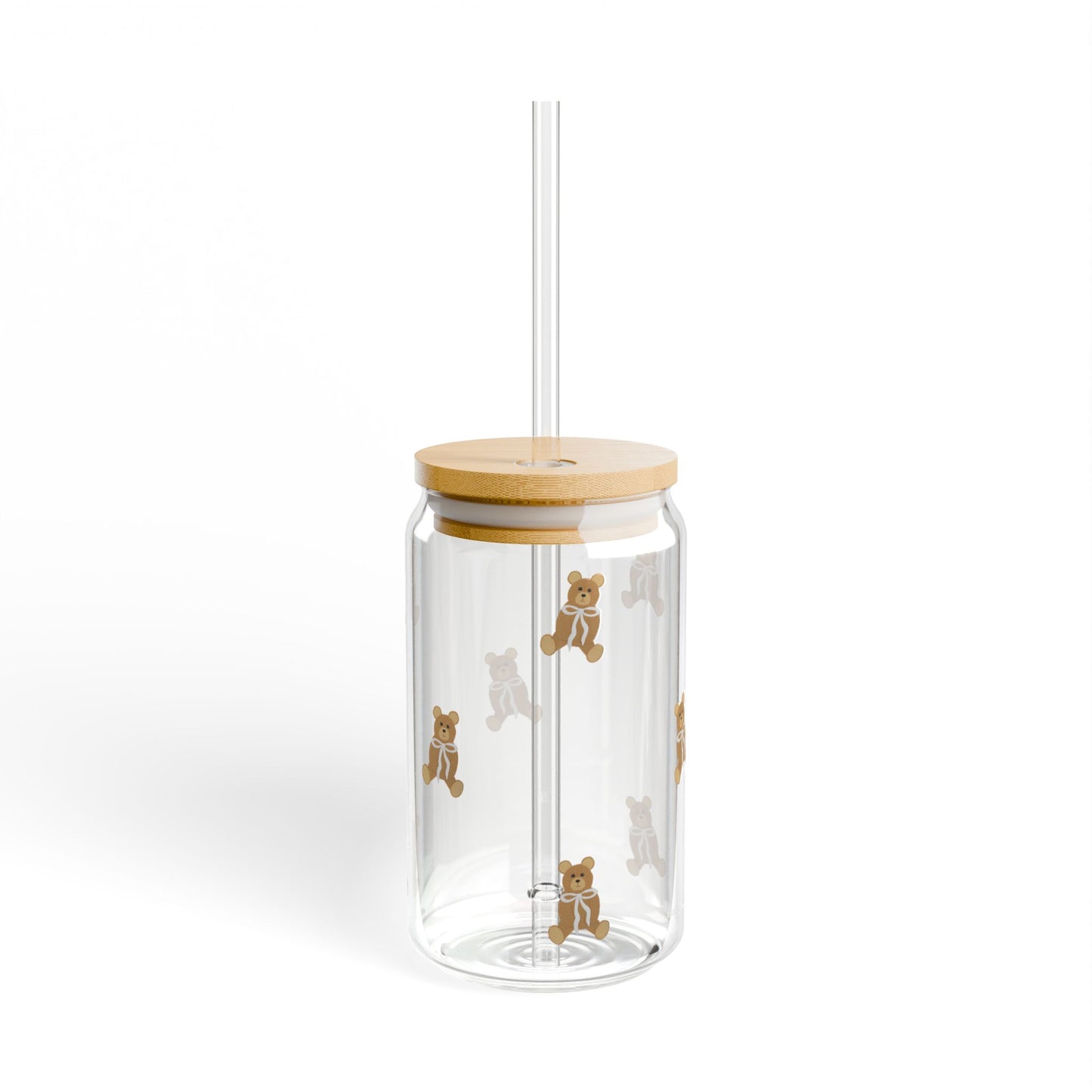 Dryckesglas - Nallebjörnar med Vita Rosetter