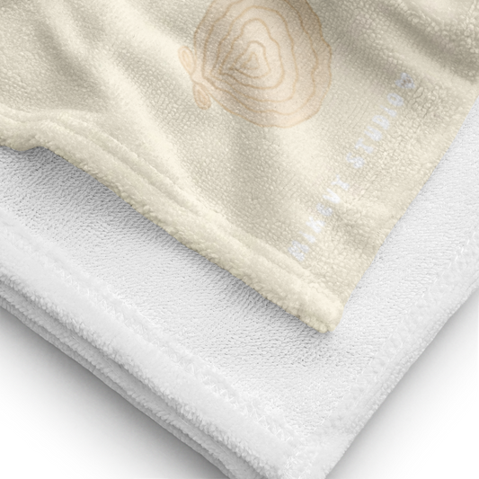Towel - Beige Fish Ocean Design